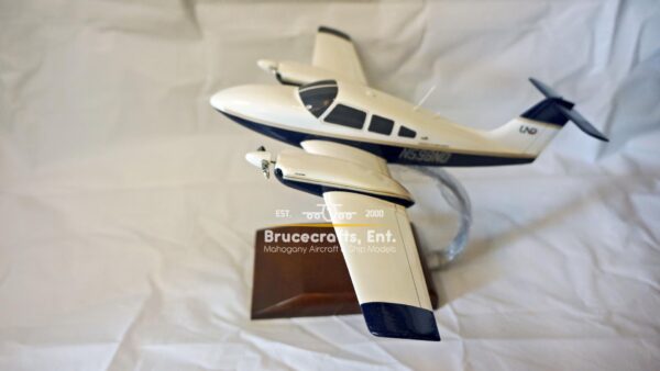 Model of Piper PA-44 Seminole with detailed craftsmanship.